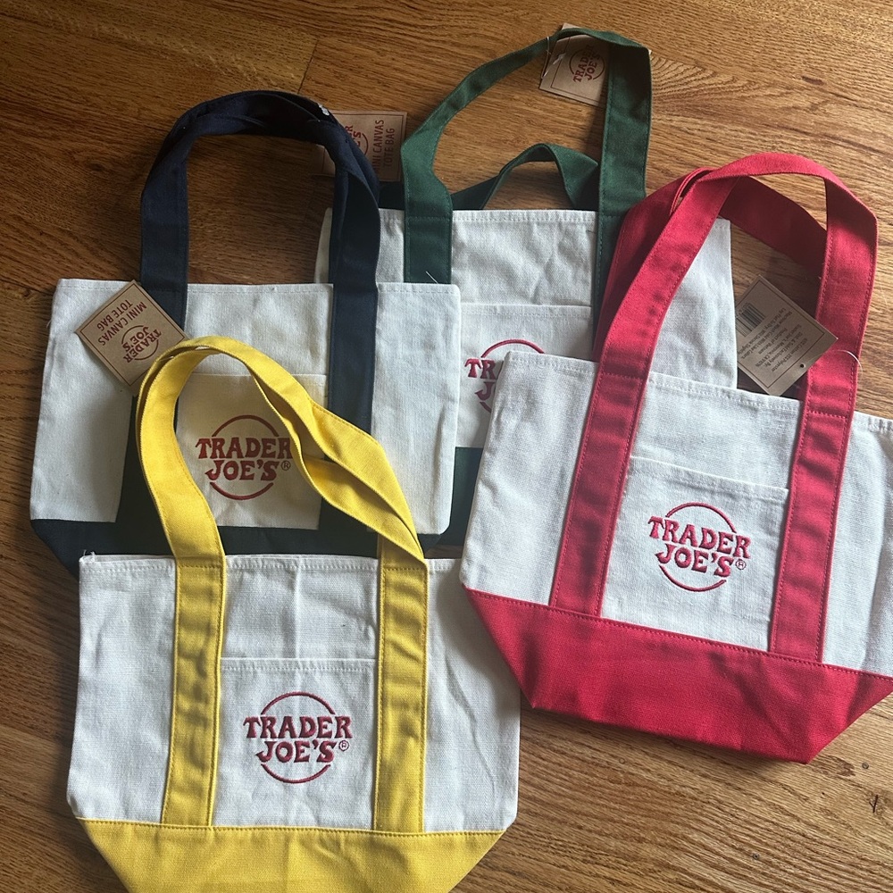 Trader Joe’s Mini Totes OG Colors Set of 4